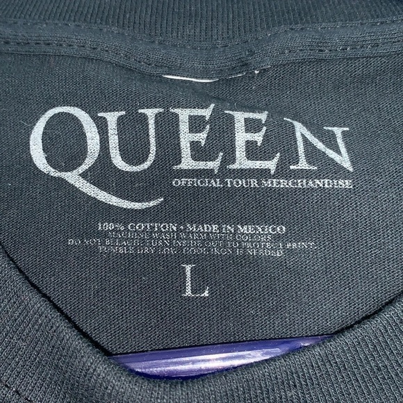 MEN’S Queen Black We Will Rock You Tour Los Angeles Tee Size Large - Picture 4 of 4